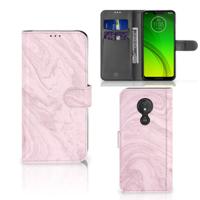 Motorola Moto G7 Power | Bookcase | Marble Pink - Origineel Cadeau Vriendin