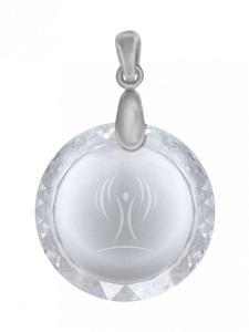 Lichtwesen Sterntaler rond zilver clip