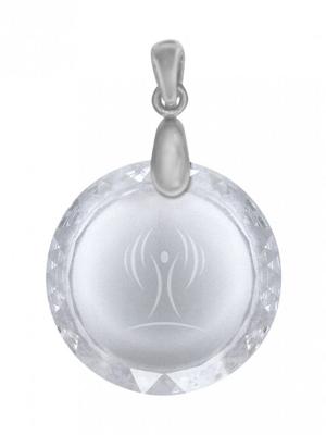 Lichtwesen Sterntaler rond zilver clip