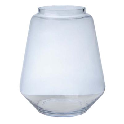 Bloemenvaas Kiffa - transparant - glas - D23 x H27 - decoratie