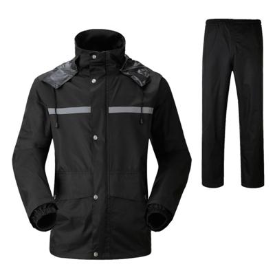 Duurzaam reflecterende motorfiets Split regenjas broek Riding fiets elektrische fiets winddicht waterdicht regen slijtage bij volwassene grootte: M(B