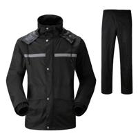 Duurzaam reflecterende motorfiets Split regenjas broek Riding fiets elektrische fiets winddicht waterdicht regen slijtage bij volwassene grootte: M(B