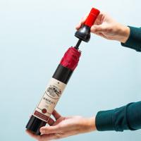 Wijnfles paraplu - Rood