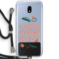 Optimistic flower girl: Samsung Galaxy J3 (2017) Transparant Hoesje met koord