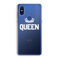 Queen zwart: Xiaomi Mi Mix 3 Transparant Hoesje Queen zwart: Xiaomi Mi Mix 3 Transparant Hoesje