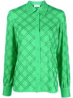 P.A.R.O.S.H. chemise à ornements strassés - Vert