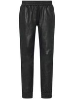 Rosetta Getty pantalon de jogging Plonge en cuir - Noir - thumbnail