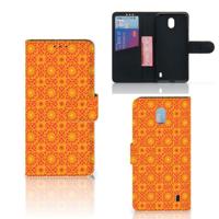 Nokia 1 Plus | Telefoon Hoesje | Batik Oranje