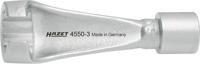 HAZET Injectieleidingsleutel 4550-3 · 3/8 inch (10 mm) vierkant hol · Buitentwaalfkant profiel · SW 17 mm