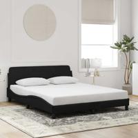 Bedframe "Dover" 160x200 cm fluweel zwart