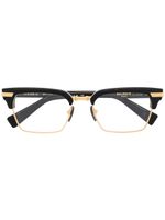 Balmain Eyewear lunettes de vue à monture rectangulaire - Noir - thumbnail