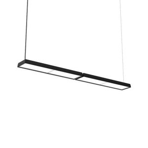 Louis Poulsen Slim Box Suspended Double Hanglamp - 3000K 4773lm Dali - Micro Prismatic - Zwart