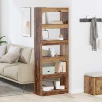Boekenkast Oud hout 60 x 30 x 166 cm Bewerkt hout
