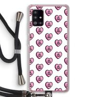 GIRL POWER: Samsung Galaxy A51 5G Transparant Hoesje met koord