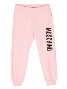 Moschino Kids pantalon de jogging à logo imprimé - Rose