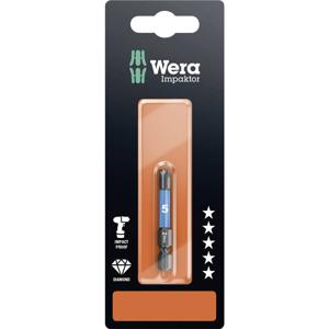 Wera 840/4 IMP DC SB SiS Inbus-bit 5 mm Gereedschapsstaal Gelegeerd, Diamant gecoat F 6.3 1 stuk(s)