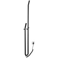 Elektrische Radiator Sapho Duopasso Met Timer 12,2x170 cm 45W Mat Zwart Sapho