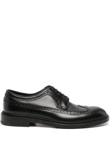 Fratelli Rossetti brogues en cuir à empiècements contrastants - Noir