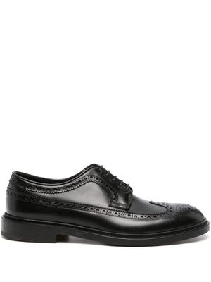 Fratelli Rossetti brogues en cuir à empiècements contrastants - Noir