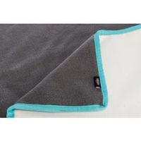 TRIXIE FLEECE DEKEN UITLOOPRUIMTES EN KNAAGDIERKOOI GRIJS / TURQUOISE 120X65 CM - thumbnail