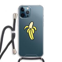 Banana: iPhone 12 Pro Transparant Hoesje met koord