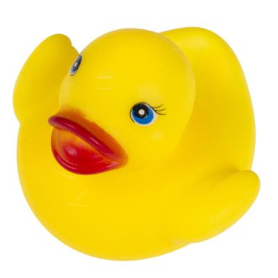 Duckiez badeendjes - 12x st - geel - 5,5 cm - badspeelgoed - Speelgoed - Badspeeltjes