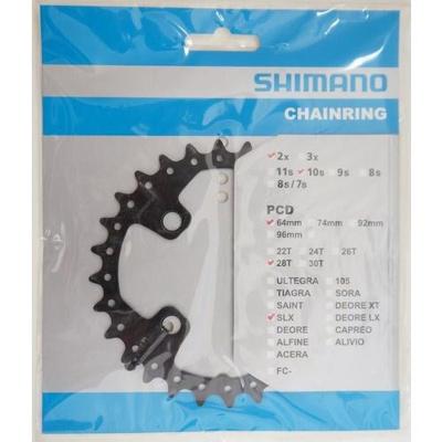 SHIMANO Chain ring shim. slx 28t.aj 4-arm,m675