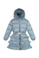 Le Chic winter winterjas meisjes - blauw - Blight- ruffle
