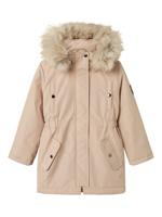Name it winter winterjas meisjes - beige - NkfMilla - parka