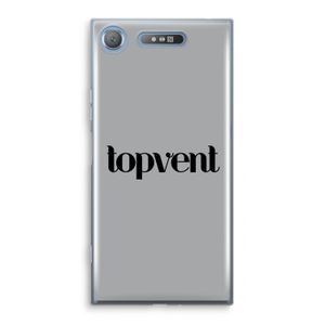 Topvent Grijs Zwart: Sony Xperia XZ1 Transparant Hoesje