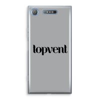 Topvent Grijs Zwart: Sony Xperia XZ1 Transparant Hoesje