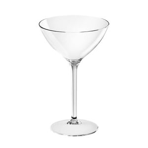 2x Martini James glazen transparant 300 ml van onbreekbaar kunststof - Cocktailglazen