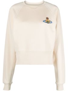 Vivienne Westwood sweat en coton à logo Orb brodé - Tons neutres