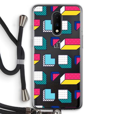 8-bit N°7: OnePlus 7 Transparant Hoesje met koord