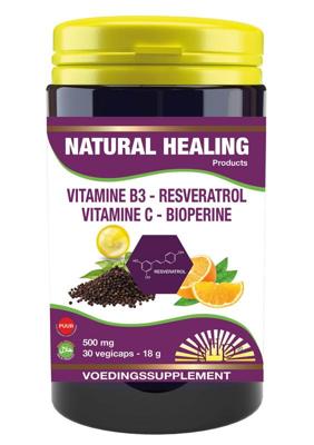 NHP Vit B3 Resveratrol vitamine C bioperine