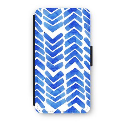Blauwe pijlen: iPhone X Flip Hoesje