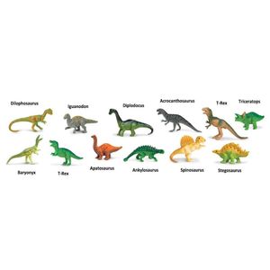 Plastic dinosaurussen 12 stuks   -