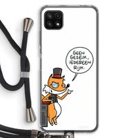 Geen Gezeik: Samsung Galaxy A22 5G Transparant Hoesje met koord