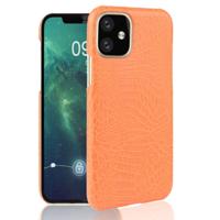 Voor iPhone 11 schokbestendige krokodil textuur PC + PU geval (oranje)