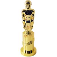 Gouden award beeldje - 24 cm - kunststof - feestartikelen - Cadeau prijs / trofee