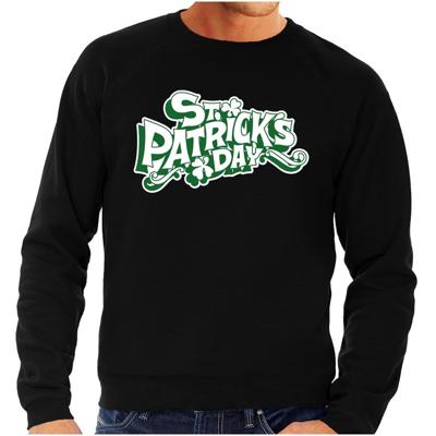St. Patricksday sweater - zwart - voor heren - St Patrick's day kleding