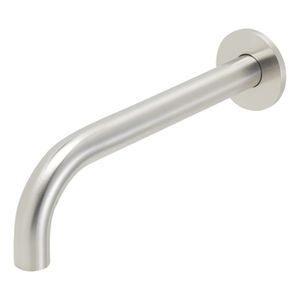 Wiesbaden Caral inbouw uitloop 25 cm messing rvs look
