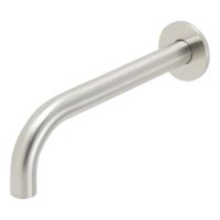 Wiesbaden Caral inbouw uitloop 25 cm messing rvs look
