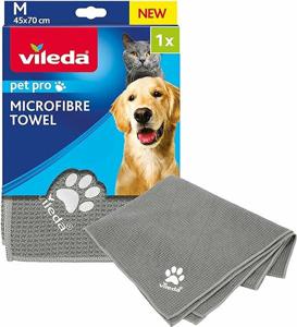 Pet Pro elektrostatische borstel of microvezel handdoek  (Vileda Pet Pro Handdoek (maat M))