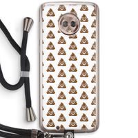 Poop emoji: Motorola Moto G6 Transparant Hoesje met koord
