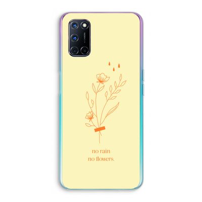 No rain no flowers: Oppo A92 Transparant Hoesje
