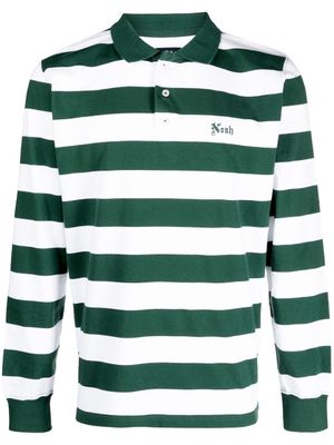 NOAH NY Gestreept poloshirt - Wit NOAH NY Gestreept poloshirt - Wit