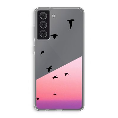 Fly away: Samsung Galaxy S21 FE Transparant Hoesje