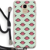 Lipjes: Samsung Galaxy J6 (2018) Transparant Hoesje met koord