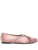 D'ACCORI ballerines Cara en satin - Rose - thumbnail